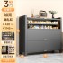 Household steel shoe cabinet storage cabinet with integrated storage against the wall, popular in 2025. Large capacity shoe rack at the entrance of the entrance
