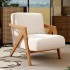 Nordic solid wood Richard living room single sofa chair retro balcony coffee shop antique style designer lazy homestay