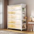 Steel Bookcase with Door Glass Bookcase Floor to Floor Dustproof Iron Handheld Display Cabinet Household Storage Cabinet Storage Cabinet