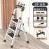 Ladder, home folding ladder, thickened zigzag ladder, retractable multifunctional engineering ladder, alloy indoor portable