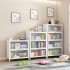 Home Bookcase with Doors, Dustproof Storage Cabinet, Children's Multi layer Floor standing Iron Bookshelf, Living Room Storage, Steel Storage Rack Home Bookcase with Doors, Dustproof Storage Cabinet, Children's Multi layer Floor standing Iron Bookshelf, Living Room Storage, Steel Storage Rack