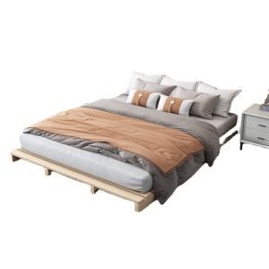 Tatami bed frame, moisture-proof frame, solid wood breathable bed board, floor low bed, homestay, hard mattress, floor support frame