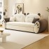 Sofa bed dual-use cute cream style small apartment living room multifunctional lamb velvet double straight row new sofa