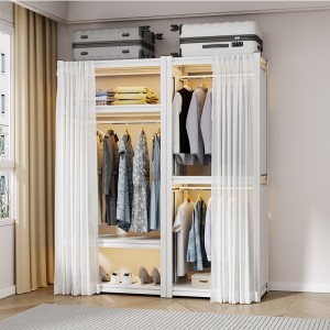 Dust proof door curtain, cloakroom, wardrobe cover, non perforated open cabinet, curtain pull, louver screen, bookshelf curtain cover