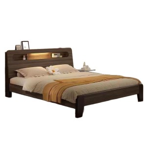 Nordic solid wood bed 1.5 meters for home use, 1.8x2 meters for master bedroom, double bed, modern minimalist rental room, 1.2 meters