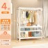 Open style clothes hanger, bedroom storage cabinet, easy assembly, floor standing shelf, hat rack, rental room shelf, wardrobe