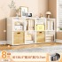 Steel bookshelf, free combination grid cabinet, Shulechu kindergarten grid cabinet, low cabinet, display bookshelf, storage rack