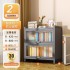 Home Bookcase with Doors, Dustproof Storage Cabinet, Children's Multi layer Floor standing Iron Bookshelf, Living Room Storage, Steel Storage Rack Home Bookcase with Doors, Dustproof Storage Cabinet, Children's Multi layer Floor standing Iron Bookshelf, Living Room Storage, Steel Storage Rack