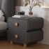 Cream Wind Bedhead Cabinet New Home Bedroom Leather Bedside Cabinet Simple Modern Installation Free Small Storage Cabinet
