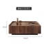 Italian minimalist North American black walnut solid wood coffee table square storage Nordic furniture modern minimalist small house coffee table