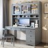 Solid wood desk, computer desk, bookshelf, bookshelf integrated combination, children's study desk, chair, bedroom, student writing desk, home use Solid wood desk, computer desk, bookshelf, bookshelf integrated combination, children's study desk, chair, bedroom, student writing desk, home use