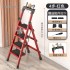 Ladder, home folding ladder, thickened zigzag ladder, retractable multifunctional engineering ladder, alloy indoor portable