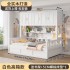 Children's wardrobe, tatami, wardrobe, bedroom integrated new solid wood cabinet, multifunctional combination, small-sized bed cabinet