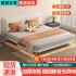 Iron suspended bed frame with steel frame and headboard, single person 1.5 meters bedroom, household iron frame bed 1.8 double bed