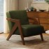 Nordic solid wood Richard living room single sofa chair retro balcony coffee shop antique style designer lazy homestay