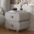 Cream Wind Bedhead Cabinet New Home Bedroom Leather Bedside Cabinet Simple Modern Installation Free Small Storage Cabinet