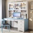 Solid wood desk, computer desk, bookshelf, bookshelf integrated combination, children's study desk, chair, bedroom, student writing desk, home use Solid wood desk, computer desk, bookshelf, bookshelf integrated combination, children's study desk, chair, bedroom, student writing desk, home use