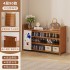 Free installation home shoe rack, sturdy multi-layer dust-proof storage rack at the door, foldable finished product storage bamboo shoe cabinet