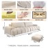 Minimalist Milk Oil Style Small House Living Room Fabric Sofa Modern Minimalist Household Single and Double Person Light Luxury Sofa Furniture