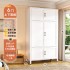 Steel wardrobe, home children's floor standing wardrobe, bedroom clothes and blankets storage cabinet, dust-proof storage cabinet, metal wardrobe Steel wardrobe, home children's floor standing wardrobe, bedroom clothes and blankets storage cabinet, dust-proof storage cabinet, metal wardrobe