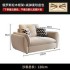 Cream Fengyun Duo Sofa Living Room Small House Simple Modern Light Luxury Internet Celebrity Technology Fabric Sofa Straight Row Home Use
