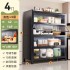 Kitchen storage cabinet, storage cabinet, floor standing multi-layer dust-proof storage cabinet, microwave oven, household multifunctional cabinet with door