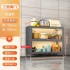 Kitchen shelf, floor to ceiling multi-layer dust-proof storage cabinet, household multifunctional bowl cabinet, dining cabinet, storage cabinet