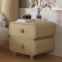 Cream Wind Bedhead Cabinet New Home Bedroom Leather Bedside Cabinet Simple Modern Installation Free Small Storage Cabinet