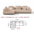 Cream style original Lawrence sofa light luxury model large flat villa living room light luxury module combination fabric sofa