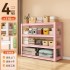 Home pink storage rack, multi-layer storage rack, floor to ceiling balcony, utility room, express delivery, supermarket display rack, steel shelf Home pink storage rack, multi-layer storage rack, floor to ceiling balcony, utility room, express delivery, supermarket display rack, steel shelf