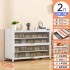 Steel shoe cabinet dust-proof entrance cabinet for household use, newly popular large capacity iron art flip up door, multi-layer shoe rack