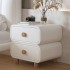 Cream Wind Bedhead Cabinet New Home Bedroom Leather Bedside Cabinet Simple Modern Installation Free Small Storage Cabinet