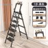 Ladder, home folding ladder, thickened zigzag ladder, retractable multifunctional engineering ladder, alloy indoor portable