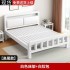 Iron bed 1.8m double bed for home use 1.5m single bed, thickened and reinforced iron frame bed, rental house bed, tatami mat