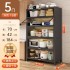 Kitchen shelf, floor to ceiling multi-layer dust-proof storage cabinet, household multifunctional bowl cabinet, dining cabinet, storage cabinet