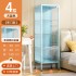 Handmade cabinet glass display cabinet pain cabinet with lock and door bookshelf dustproof transparent model storage cabinet toy storage rack