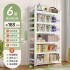 Steel floor standing bookshelf for home study, modern and simple iron storage rack for children's picture books, book storage rack