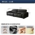 Real leather sofa, top layer cowhide, living room, small apartment, Italian minimalist, elephant ear straight row three seater leather sofa