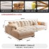 2025 New Cream Style Fabric Sofa Living Room Small House Simple Modern Light Luxury Technology Fabric Cloud Sofa