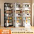 Home steel bookshelf, floor standing bookshelf, children's book rack, library study, iron art, modern and simple storage rack