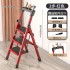 Ladder, home folding ladder, thickened zigzag ladder, retractable multifunctional engineering ladder, alloy indoor portable