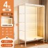 Handmade cabinet glass display cabinet pain cabinet with lock and door bookshelf dustproof transparent model storage cabinet toy storage rack