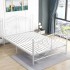 Nordic style Instagram internet famous iron bed, modern minimalist princess bed, thickened iron art bed, single double bed, 1.5 iron frame bed