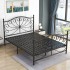 Nordic style Instagram internet famous iron bed, modern minimalist princess bed, thickened iron art bed, single double bed, 1.5 iron frame bed