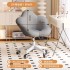 Internet celebrity makeup chair, rotatable nail salon chair, backrest, dressing table chair, cream style chair, women's bedroom petal chair