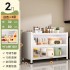 Kitchen storage cabinet, storage cabinet, floor standing multi-layer dust-proof storage cabinet, microwave oven, household multifunctional cabinet with door