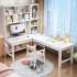 Solid wood corner desk, bookshelf with bookshelf, integrated middle school student study desk, bedroom corner L-shaped office computer desk Solid wood corner desk, bookshelf with bookshelf, integrated middle school student study desk, bedroom corner L-shaped office computer desk
