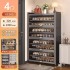 Steel shoe cabinet dust-proof entrance cabinet for household use, newly popular large capacity iron art flip up door, multi-layer shoe rack