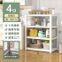 Three arrow white kitchen storage rack, floor to ceiling multi-layer storage rack, microwave oven, balcony storage rack, household shelf Three arrow white kitchen storage rack, floor to ceiling multi-layer storage rack, microwave oven, balcony storage rack, household shelf