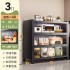Kitchen storage cabinet, storage cabinet, floor standing multi-layer dust-proof storage cabinet, microwave oven, household multifunctional cabinet with door